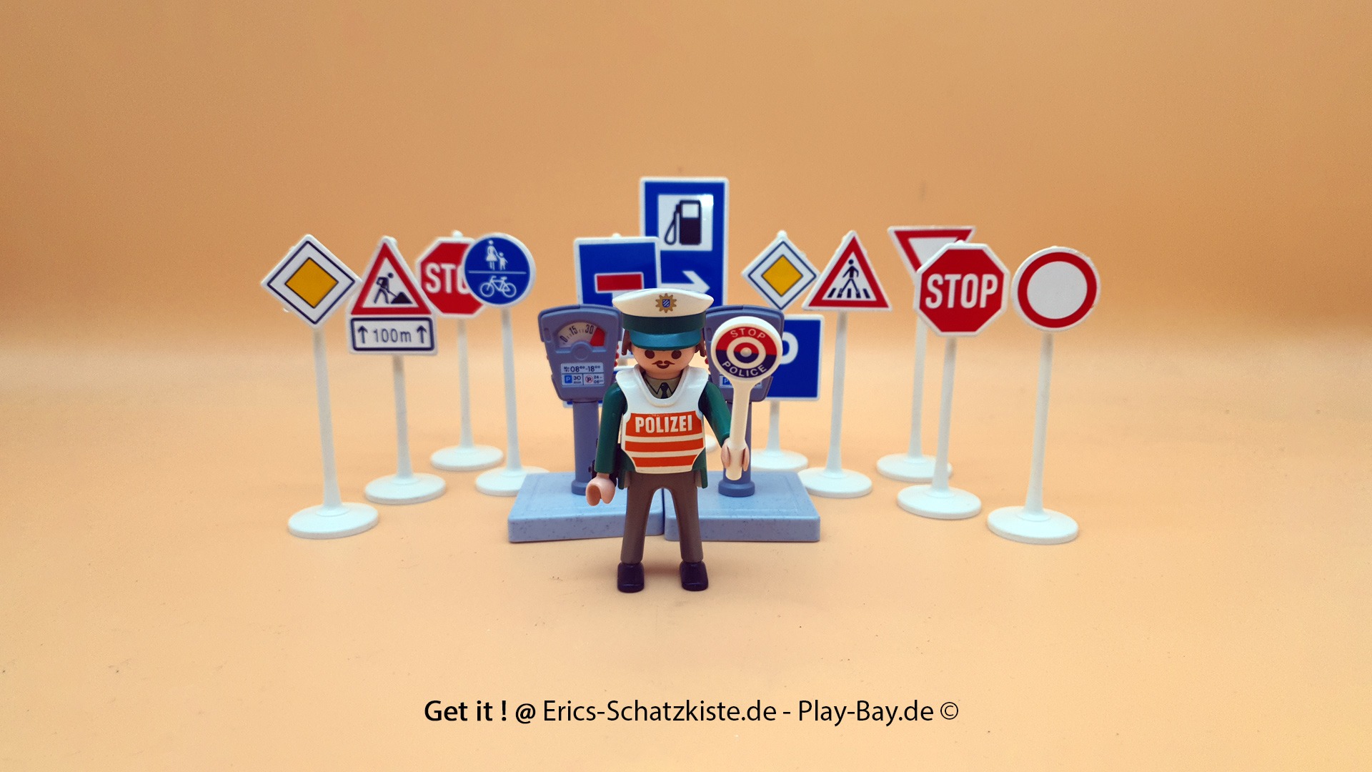 Playmobil® 3259 Verkehrsschilder mit Polizist (Get it @ PLAY-BAY.de)